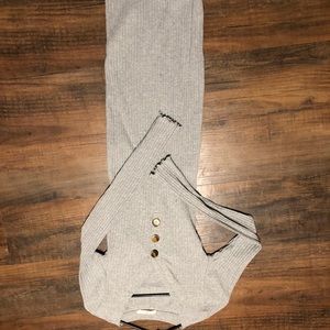 3/4 length body con long sleeve dress